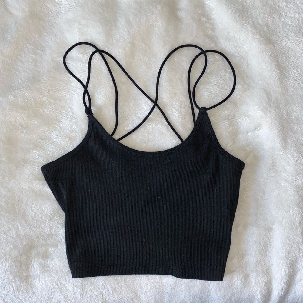Cris Cross Back Crop Top